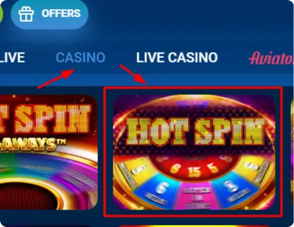 Accessing Hot Spin Slot
